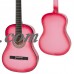 Best Choice Products Beginners 38'' Acoustic Guitar with Case, Strap, Digital E-Tuner, and Pick, (Pink)   